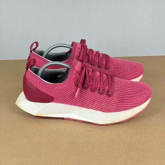 Allbirds Tree Flyer Athletic Running Shoes Womens 9 Pink White Low Top Lace Up - Picture 3 of 12